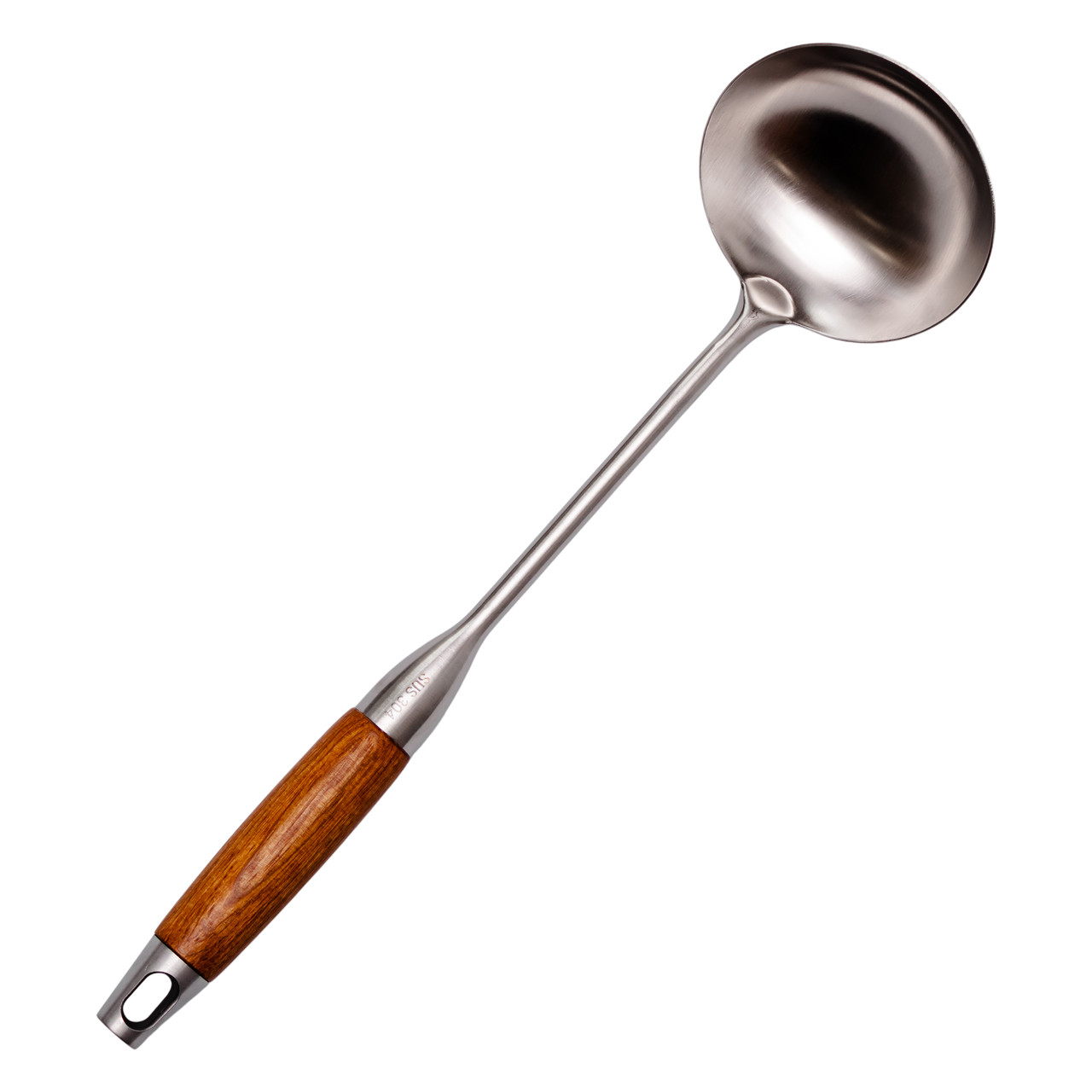 polovnik_metallicheskiy_kuhonnyy_27_sm_polovnik_nerzhaveyka_s_derevyannoy_ruchkoy_dlya_supa_bulona Ополоник металевий кухонний 27 (см) з нержавіючої сталі з дерев'яною ручкою HP-8-45 - Зображення 1