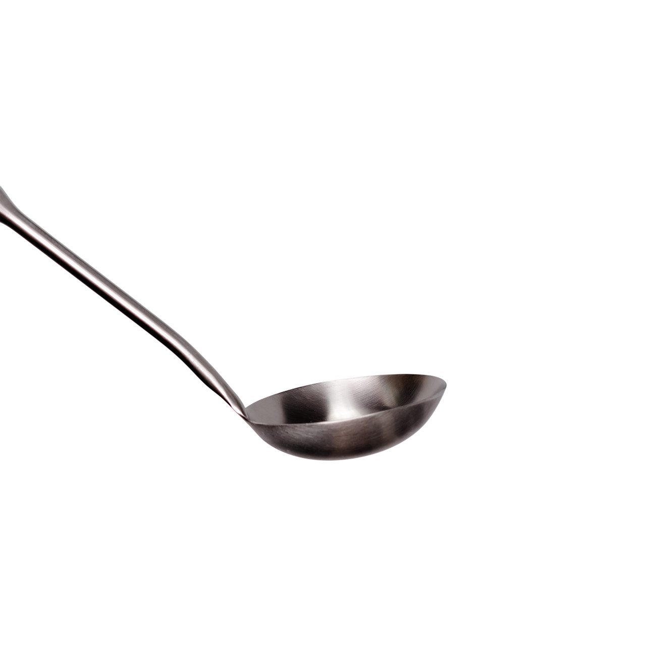 Ополоник металевий кухонний 27 (см) з нержавіючої сталі з дерев'яною ручкою HP-8-45 - Зображення 3