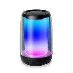 Портативна міні колонка з підсвічуванням Чорний 8893AB
