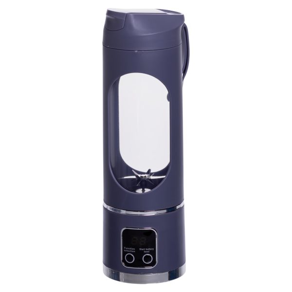 Портативний блендер для смузі на акумуляторі 450 мл, 25 Вт, USB, Сірий HP-11-10G