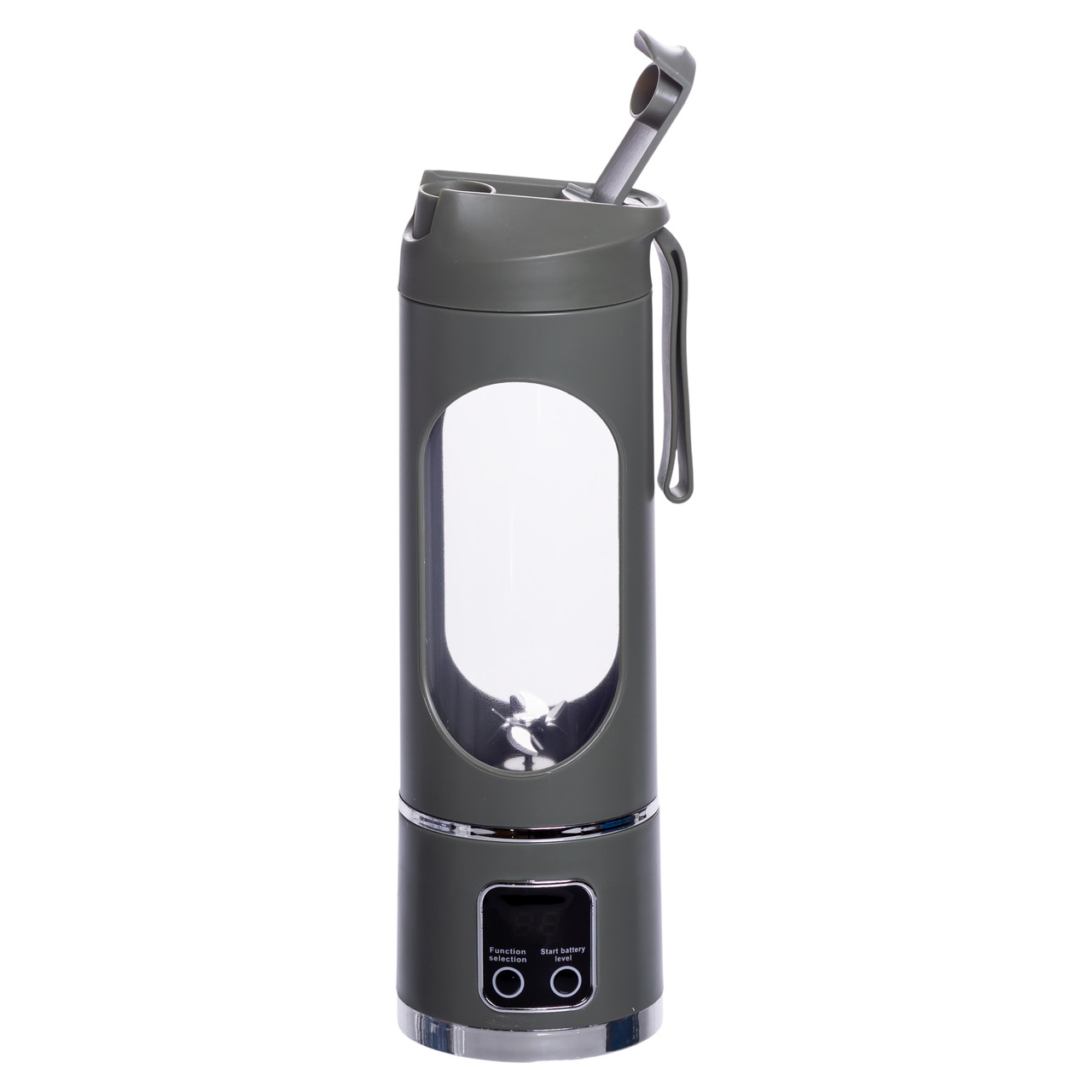 portativnyy_blender_dlya_smuzi_na_akkumulyatore_450_ml_blender_butylka_25_vt_usb_zelenyy-1 Портативний блендер для смузі на акумуляторі 450 мл 25 Вт USB Зелений HP-11-10GR - Зображення 1