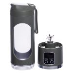 Портативний блендер для смузі на акумуляторі 450 мл 25 Вт USB Зелений HP-11-10GR - Зображення 4