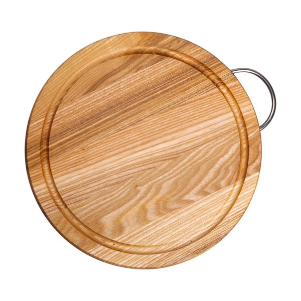 Кругла дерев'яна обробна дошка 25 см з ясена C8W250