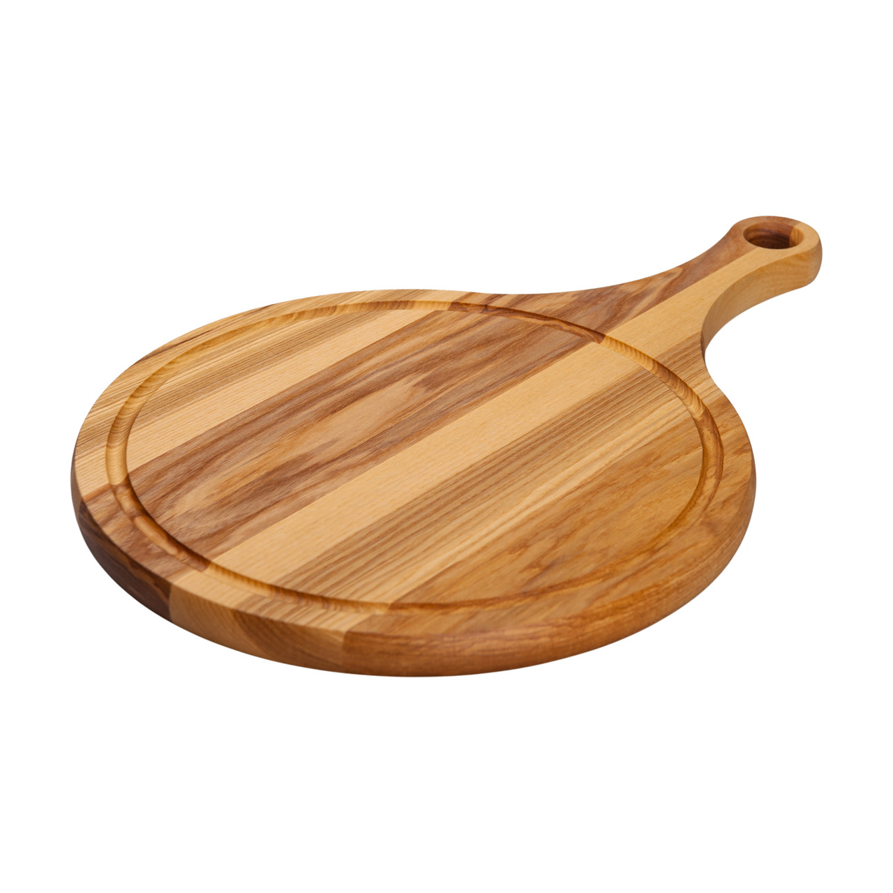 Обробна дерев'яна дошка з круглою основою 30 см ясен C19W300450 - Зображення 2