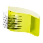 Ніж слайсер для зелені 6 лез ножа подрібнювач для зелені 15×6×8 (см) Салатовий HP-8-71 - Зображення 4