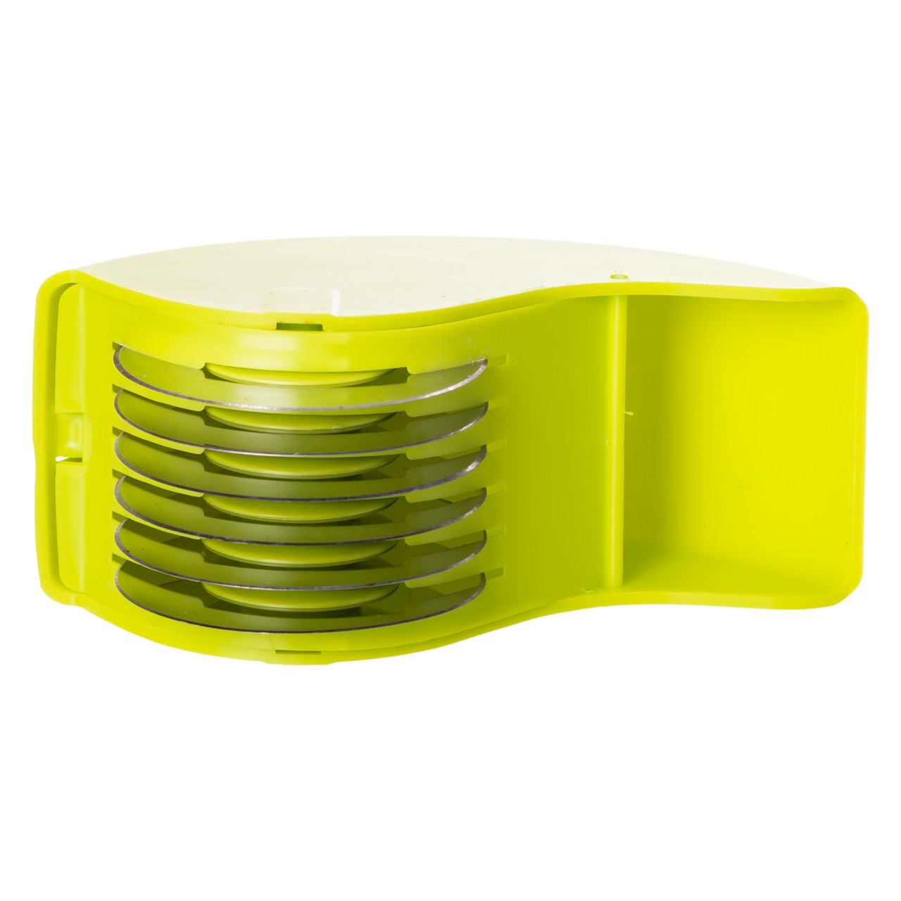 Ніж слайсер для зелені 6 лез ножа подрібнювач для зелені 15×6×8 (см) Салатовий HP-8-71 - Зображення 5