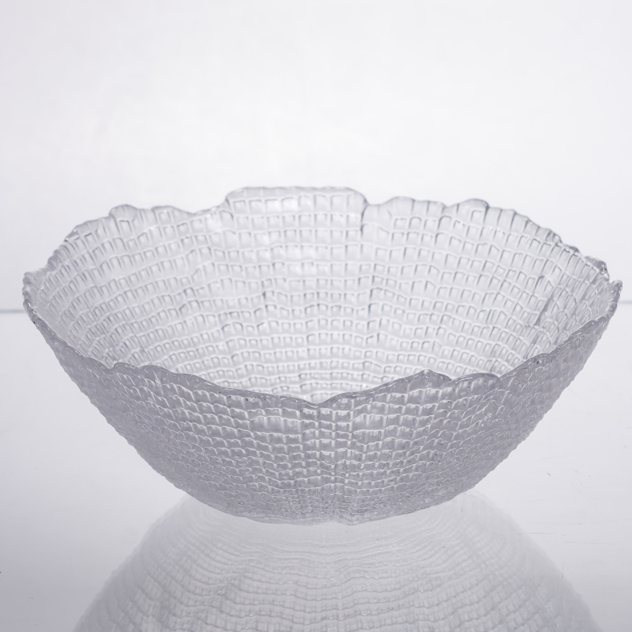 Салатниця велика скляна прозора 1 літр кругла 64486-49 - Зображення 1