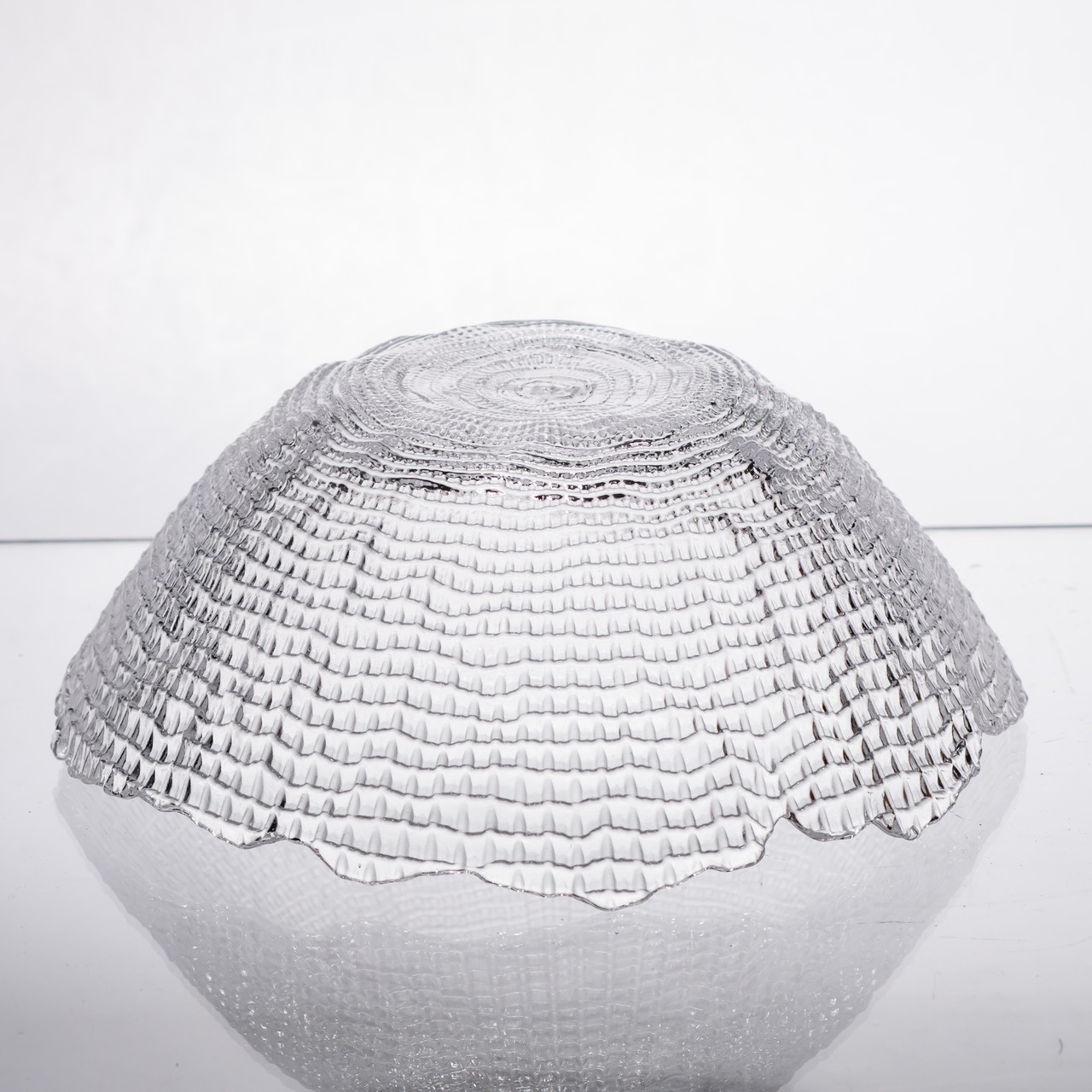 Салатниця велика скляна прозора 1 літр кругла 64486-49 - Зображення 2