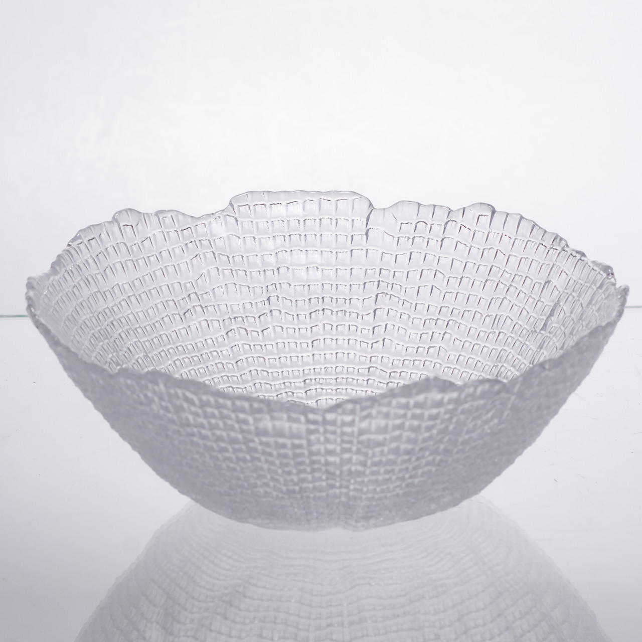 Салатниця велика скляна прозора 1 літр кругла 64486-49 - Зображення 3