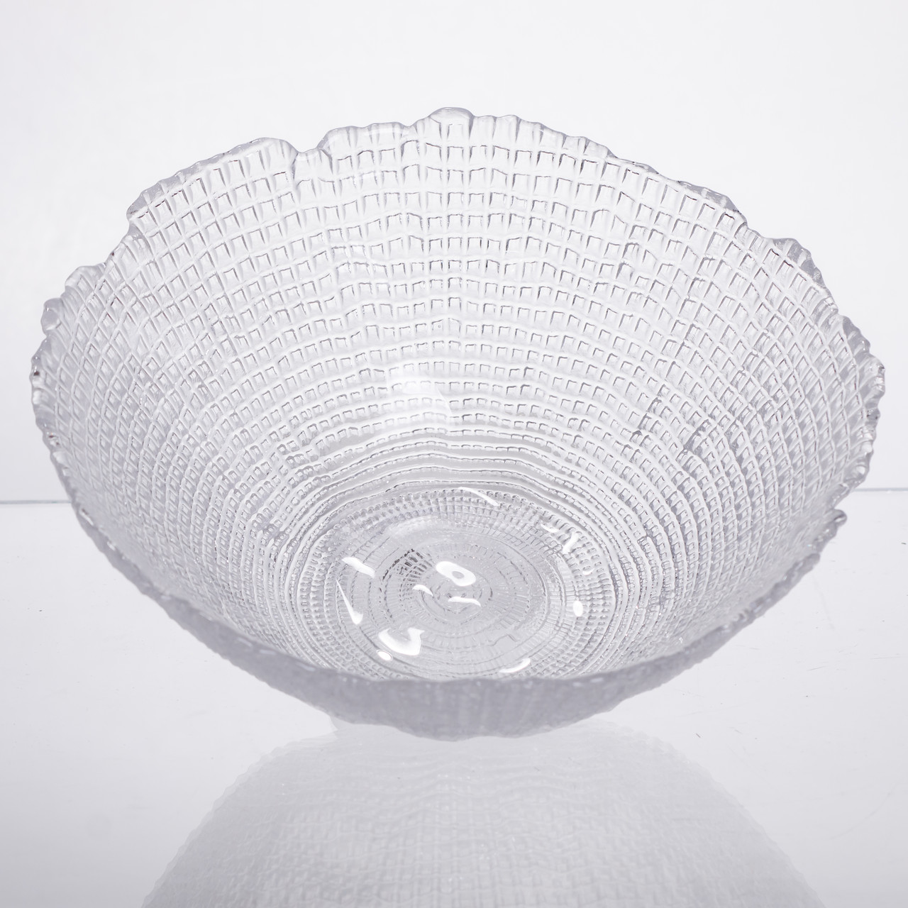 Салатниця велика скляна прозора 1 літр кругла 64486-49 - Зображення 4