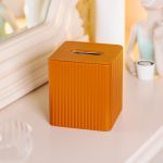 Серветниця з еко шкіри 13х13х14.5 см для кафе і ресторанів на стіл Коричнева HP-3-201BR - Зображення 6