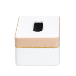 Серветниця з еко шкіри 21.5х14х9 см органайзер для серветок на стіл HP-3-209 - Зображення 3