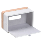 Серветниця з еко шкіри 21.5х14х9 см органайзер для серветок на стіл HP-3-209 - Зображення 5