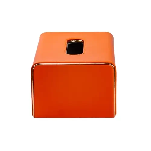 Серветниця з еко шкіри 21х13.5х9.5 см для серветок на стіл Помаранчевий HP-3-208O - Зображення 3