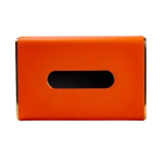 Серветниця з еко шкіри 21х13.5х9.5 см для серветок на стіл Помаранчевий HP-3-208O - Зображення 4