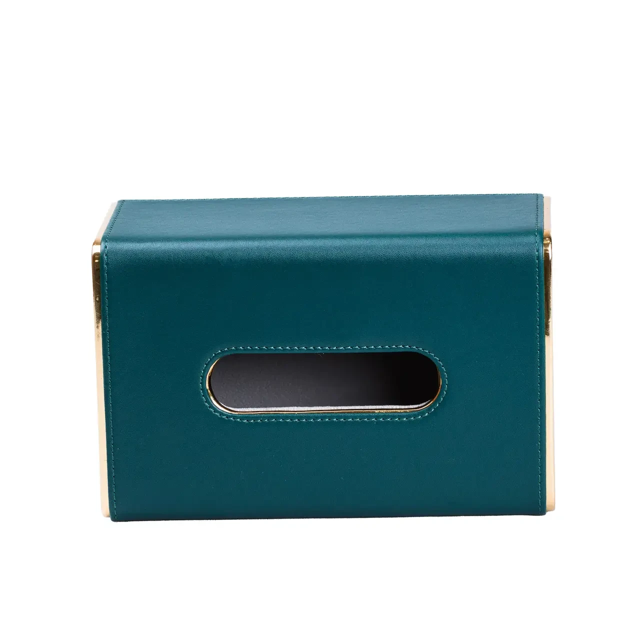 Серветниця з еко шкіри 21х13.5х9.5 см для серветок на стіл Зелений HP-3-208GR - Зображення 2