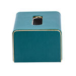 Серветниця з еко шкіри 21х13.5х9.5 см для серветок на стіл Зелений HP-3-208GR - Зображення 6