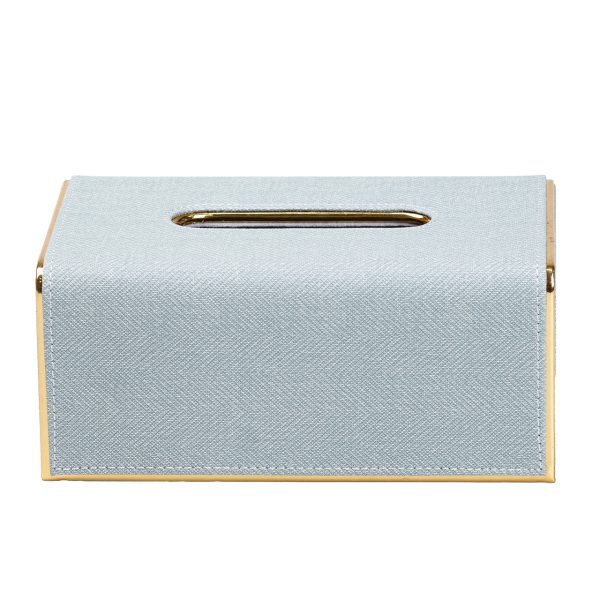 Текстильна серветниця на стіл 21 х 13.5 х 9 см М'ятного кольору HP9806M