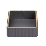 Серветниця на стіл з еко-шкіри 25 х 15.5 х 5 см Сірий HP9900G - Зображення 3