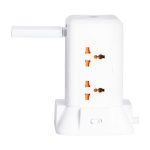 Мережевий фільтр подовжувач 2.8 м з лампою на 6 універсальних розеток з 2 USB, 1 Type-C, бездротова зарядка HP-5-1 - Зображення 4