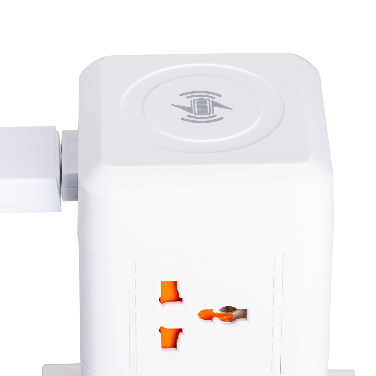 Мережевий фільтр подовжувач 2.8 м з лампою на 6 універсальних розеток з 2 USB, 1 Type-C, бездротова зарядка HP-5-1 - Зображення 6