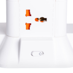 Мережевий фільтр подовжувач 2.8 м з лампою на 6 універсальних розеток з 2 USB, 1 Type-C, бездротова зарядка HP-5-1 - Зображення 7