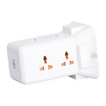 Мережевий фільтр подовжувач 2.8 м з лампою на 6 універсальних розеток з 2 USB, 1 Type-C, бездротова зарядка HP-5-1 - Зображення 8