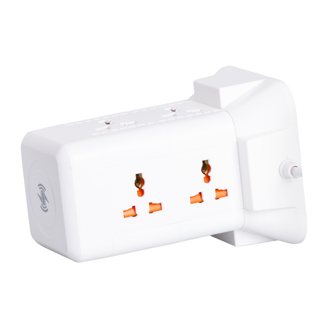 Мережевий фільтр подовжувач 2.8 м з лампою на 6 універсальних розеток з 2 USB, 1 Type-C, бездротова зарядка HP-5-1 - Зображення 8