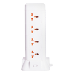 Мережевий фільтр подовжувач 4.8 м з лампою на 12 універсальних розеток з 2 USB 1 Type-C бездротова зарядка HP-5-11MF - Зображення 3