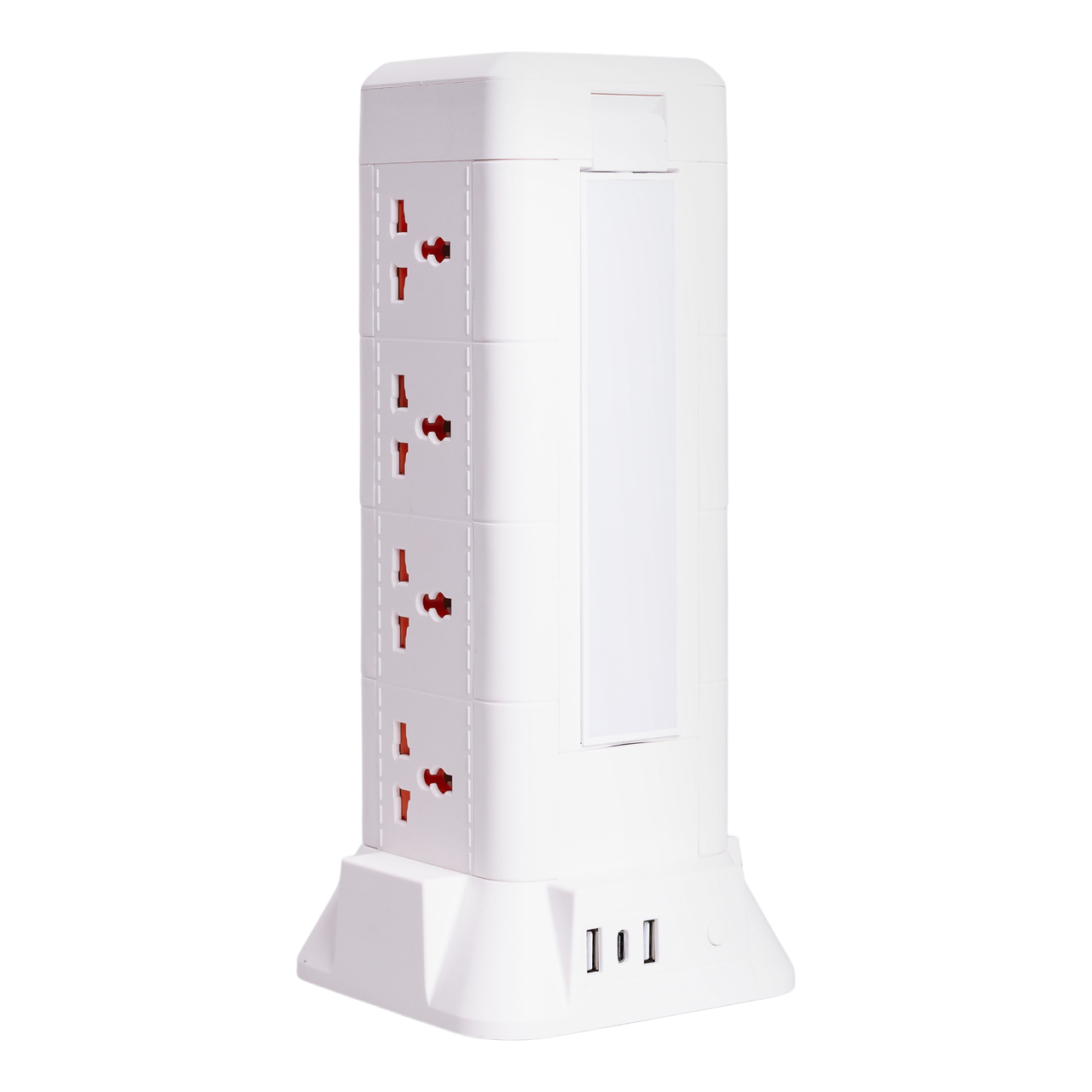 Мережевий фільтр подовжувач 4.8 м з лампою на 12 універсальних розеток з 2 USB 1 Type-C бездротова зарядка HP-5-11MF - Зображення 4