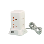 Мережевий фільтр подовжувач 4.8 м з лампою на 6 універсальних розеток з 2 USB, 1 Type-C, бездротова зарядка HP-5-3MF