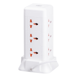 Мережевий фільтр подовжувач 4.8 м з лампою на 9 універсальних розеток з 2 USB, 1 Type-C, бездротова зарядка HP-5-7MF - Зображення 9