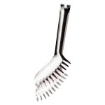 Щипці кухонні металеві 23×4 (см) кулінарні щипці для м'яса, риби, гриля кухарські щипці Сріблястий HP-8-65