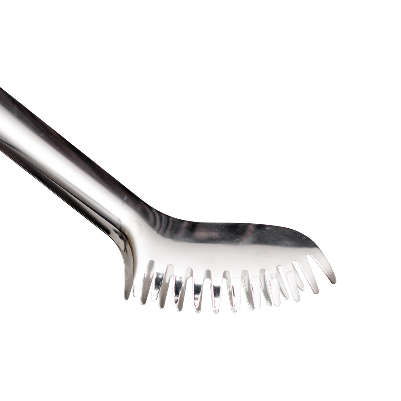 Щипці кухонні металеві 23×4 (см) кулінарні щипці для м'яса, риби, гриля кухарські щипці Сріблястий HP-8-65 - Зображення 2