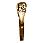 Щипці кухонні металеві 25×5 (см) кулінарні щипці для м'яса, риби, гриля кухарські щипці Золотистий HP-8-64