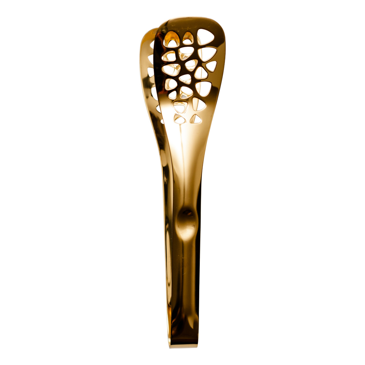 Щипці кухонні металеві 25×5 (см) кулінарні щипці для м'яса, риби, гриля кухарські щипці Золотистий HP-8-64 - Зображення 1