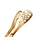 Щипці кухонні металеві 25×5 (см) кулінарні щипці для м'яса, риби, гриля кухарські щипці Золотистий HP-8-64 - Зображення 2