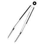 Щипці кухонні металеві 34×4.5 (см) кулінарні щипці для м'яса, риби, гриля кухарські щипці HP-8-66 - Зображення 4