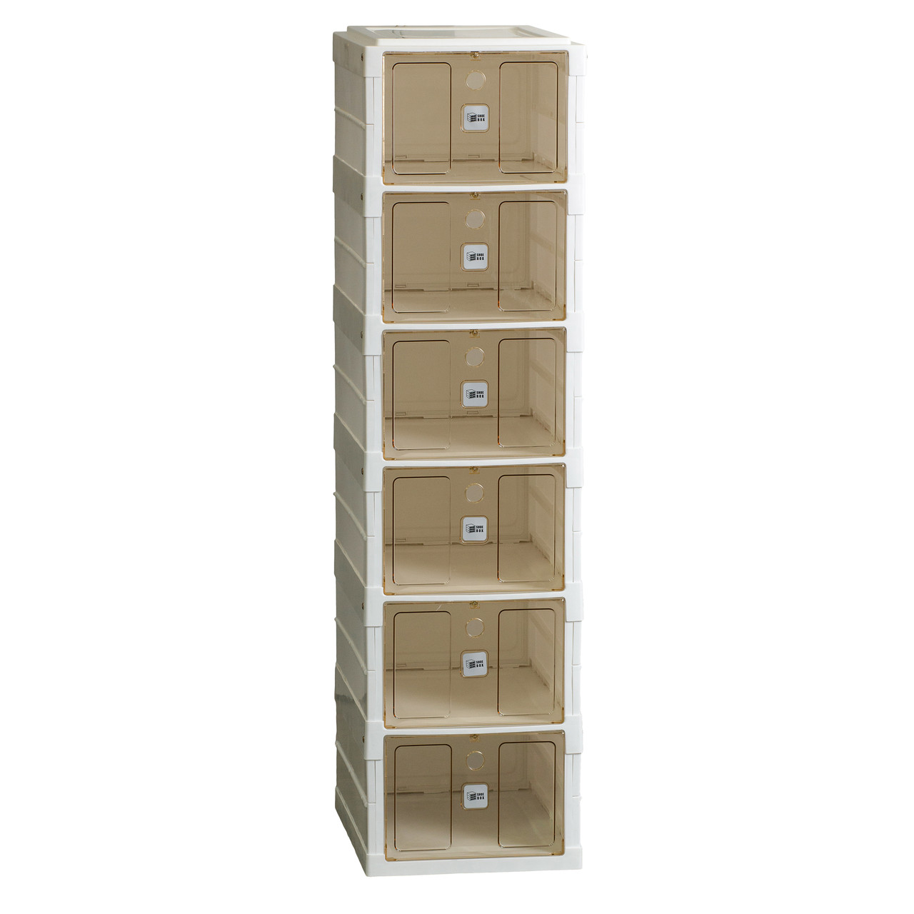 shkaf_dlya_obuvi_portativnyy_plastikovyy_33_h_26_h_100_sm_na_6_polok_belyy-1 Шафа для взуття портативна пластикова 33 х 26х 100 см на 6полиць Біла HPS658 - Зображення 1