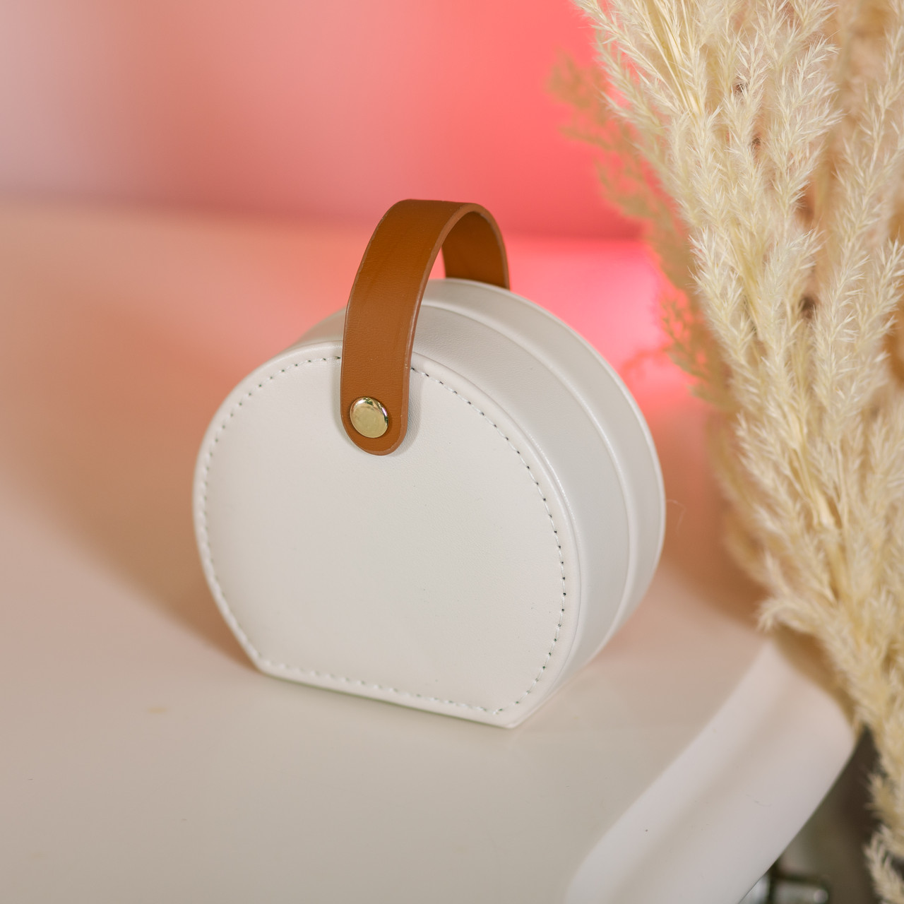 Скринька для прикрас з еко шкіри 10×9×4.5 см ​​органайзер для ювелірних виробів HP-5-31BE - Зображення 6