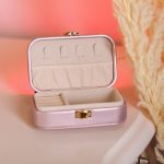 Скринька для прикрас з еко шкіри 12×7.5×4 см із застібкою органайзер для ювелірних виробів HP-5-34P - Зображення 5