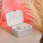 Скринька для прикрас з еко шкіри 15.5×11.5×8.5 ​​органайзер для ювелірних виробів HP-5-37BE - Зображення 5