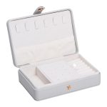 Скринька для прикрас з еко шкіри 16×11×4.7 см органайзер для ювелірних виробів HP-5-30G - Зображення 2