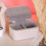 Скринька для прикрас з еко шкіри на блискавці міні органайзер для ювелірних виробів HP-5-26BE - Зображення 5