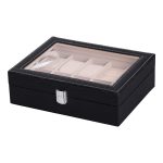 Скринька для прикрас з еко шкіри із дзеркалом органайзер для ювелірних виробів HP-5-6B - Зображення 2