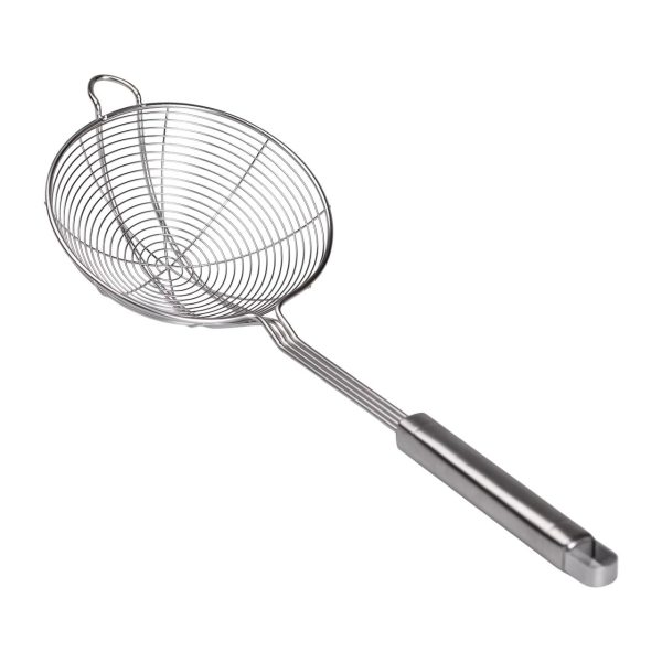 Шумівка з нержавіючої сталі Ø 16 см для фритюру з довгою ручкою HP-19-16-16CM
