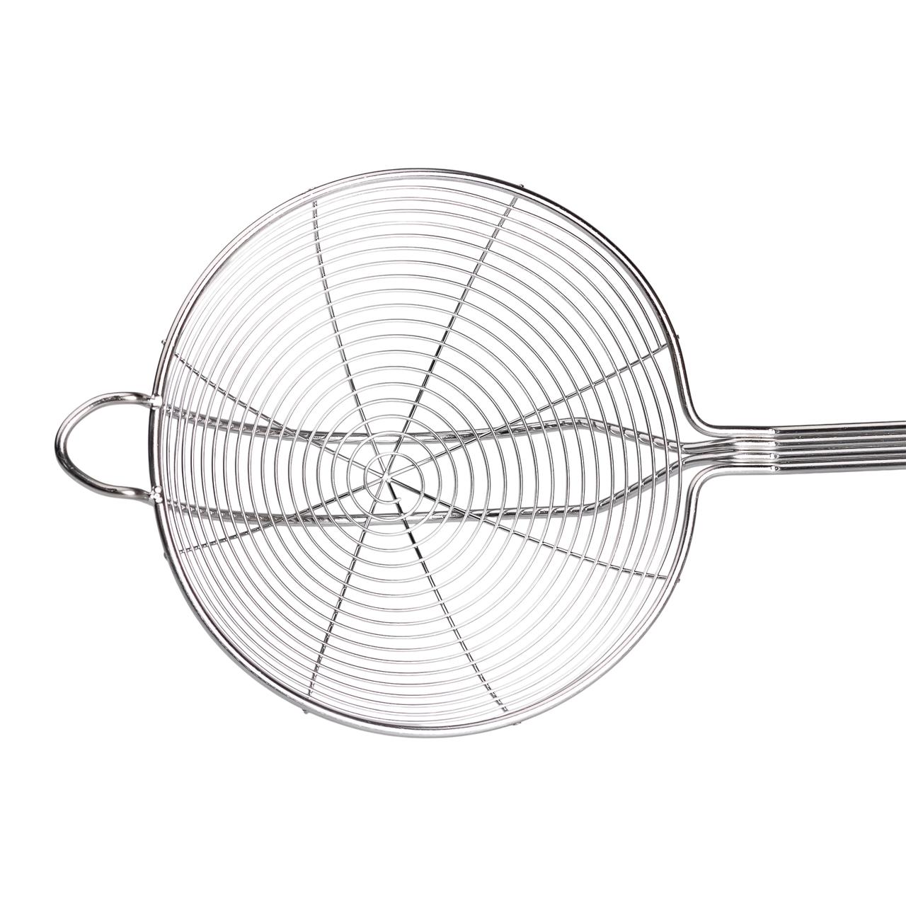 Шумівка з нержавіючої сталі Ø 16 см для фритюру з довгою ручкою HP-19-16-16CM - Зображення 4