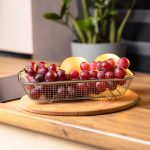 Сито-кошик для миття овочів та фруктів 29.5х21х6 см друшляк з нержавіючої сталі HP-19-23-M - Зображення 5