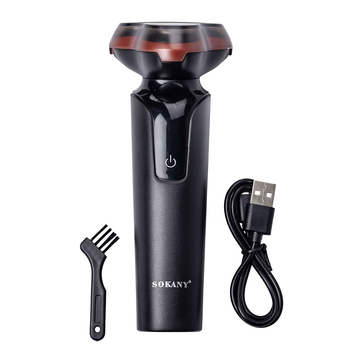 sk16038_2-1 Електробритва 5 Вт 800 mAh бритва електрична бездротова з трьома голівками для гоління Sokany SK-16038R - Зображення 1