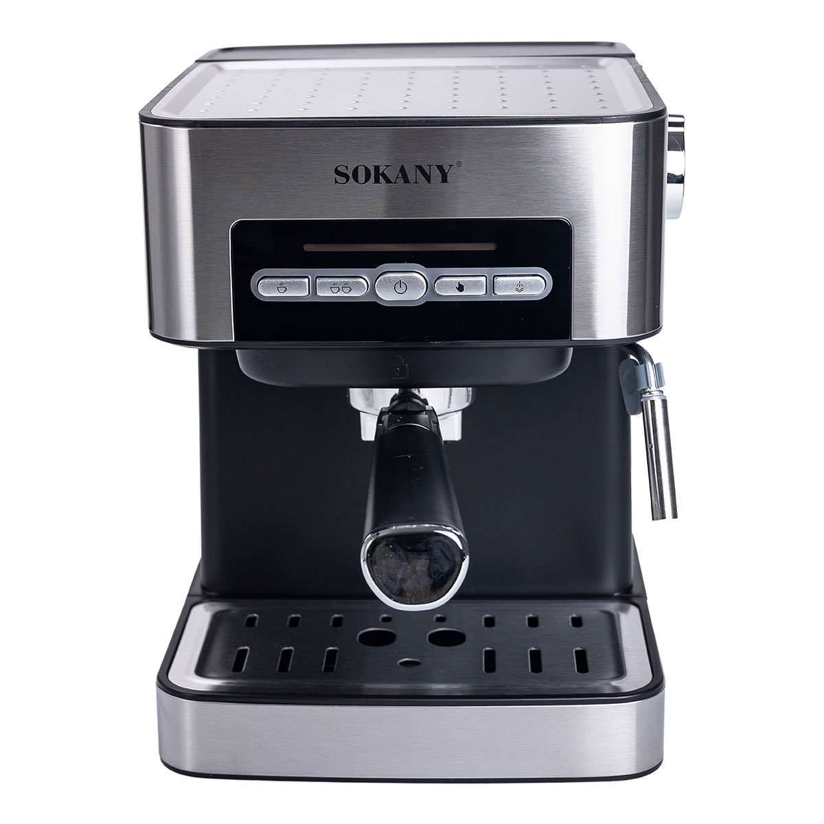 sk6862_11 Кавоварка з трубкою для молока 1,6 л кавомашина для дому 850 Вт Sokany SK-6862 - Зображення 1